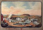 Hofmann Charles C. View of Henry Z.Van Reed's Farm,Papermill and Surroudings Spain oil painting artist